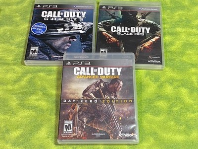 Lot of 3 Call of Duty: Advanced Warfare - Day Zero Edition Ghosts Black OPS PS3