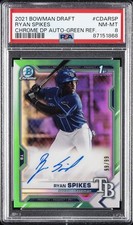 2021 BOWMAN DRAFT CHROME DRAFT PICK AUTO #CDARSP RYAN SPIKES 99/99 PSA 8 AUTO