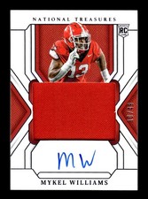 2025 National Treasures Collegiate Mykel Williams Materials Signatures Blue /49