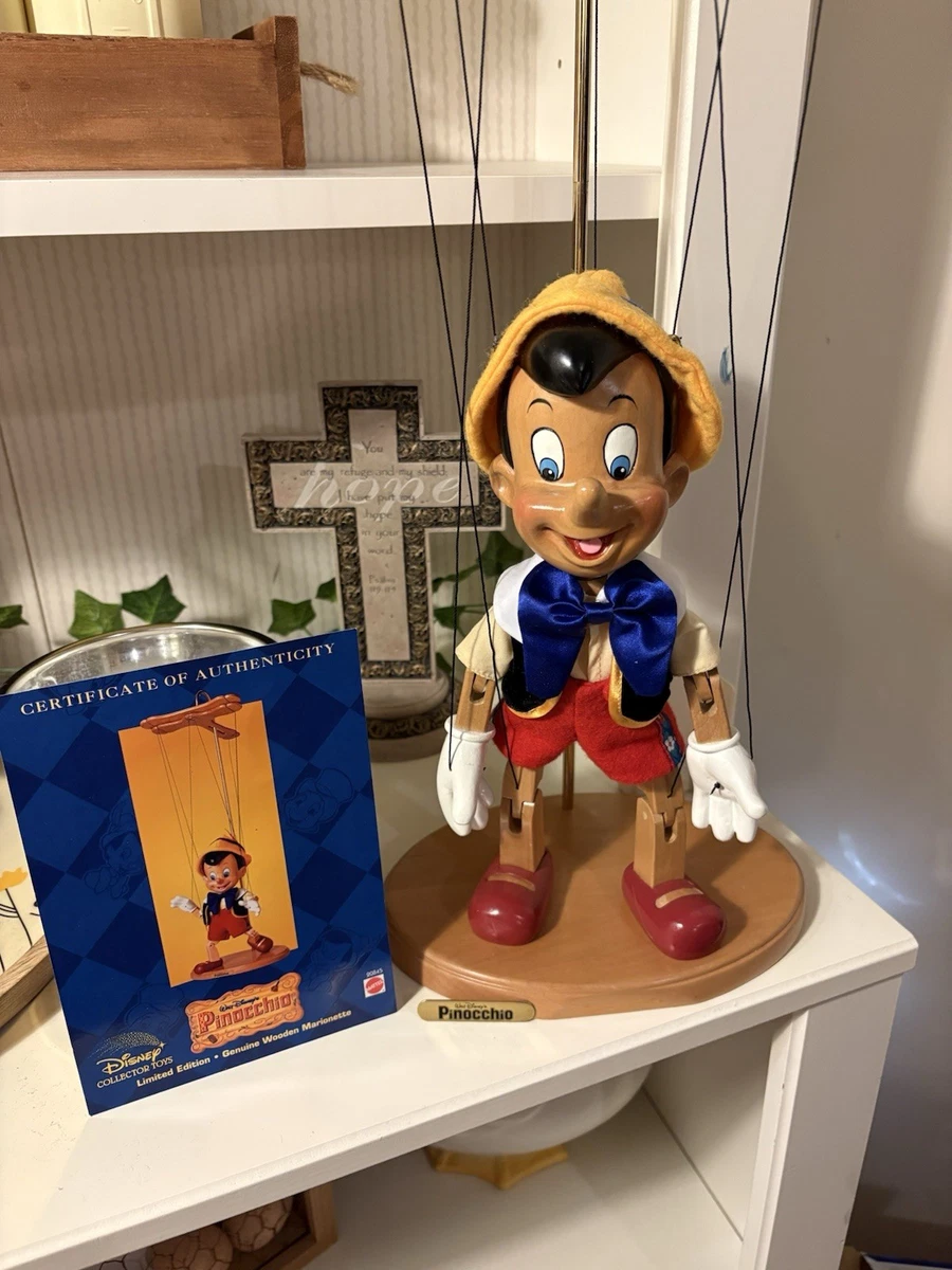 Marionnette à main Pinocchio vintage des années 1950