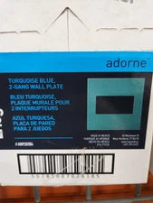 4 Pack Legrand Adorne Turquoise Blue 2 - Gang Wall Plate New