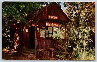 Three Rivers California~Kaweah Post Office~Cedar & Redwood Bldg~Vintage Postcard