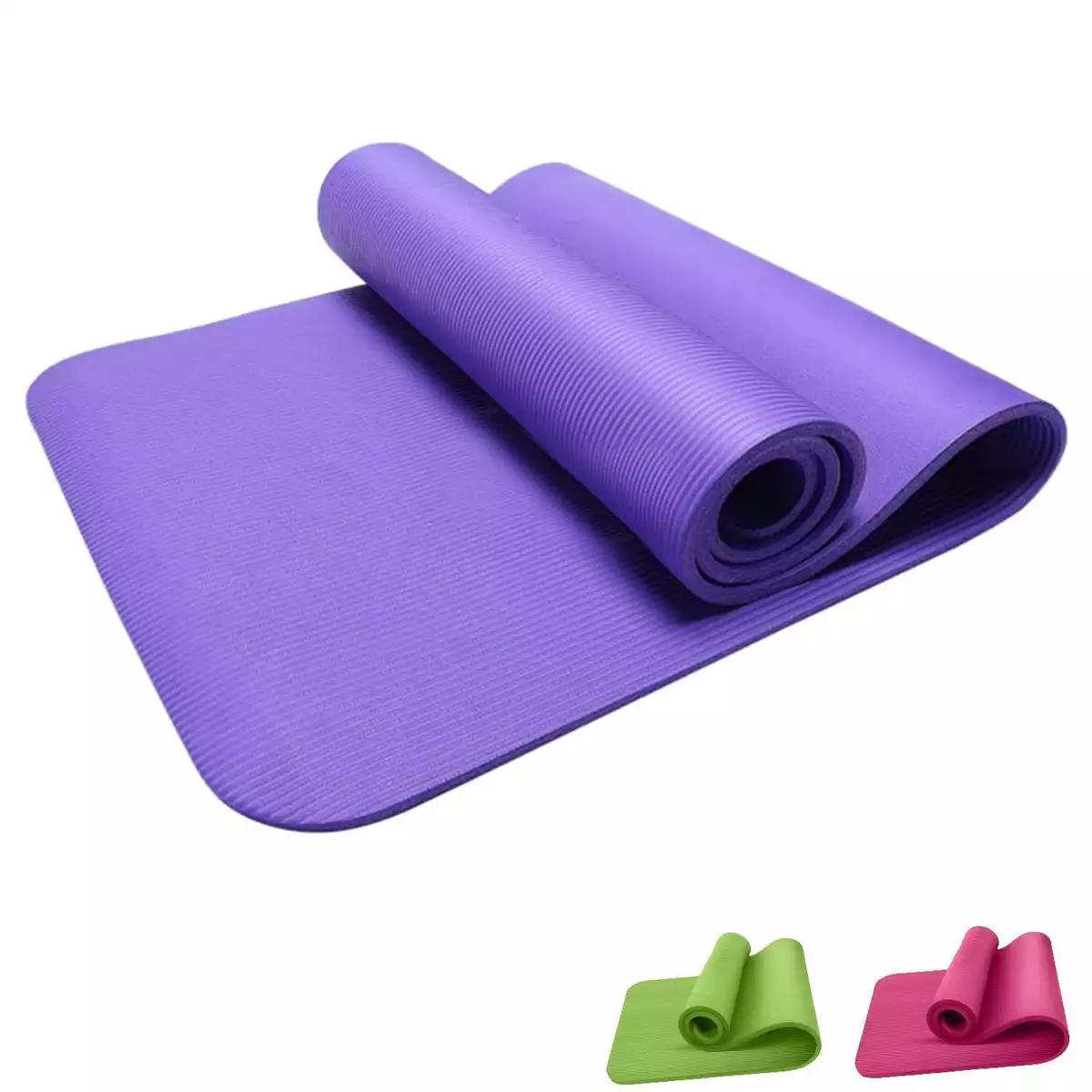 Tapis de Sport Épais en Mousse NBR Exercice Yoga Pilates Fitness