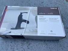 allen  roth Sumter Oil-rubbed bronze 4-in centerset 1-handle WaterSense Waterfa