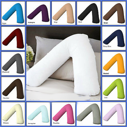 100 Cotton V Shape Tri Boomerang Pillow Case Cover V Shaped Cushion