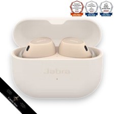 Jabra Elite 10 Wireless Earphones Noise Cancelling Bluetooth Dolby Atmos Cream