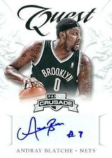 Andray Blatche autographed Basketball Card Brooklyn Nets 2013 Panini Crusade #94