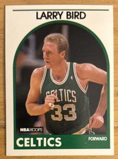 1989-90 NBA Hoops Larry Bird Basketball Card #150 Celtics Forward VG O/C