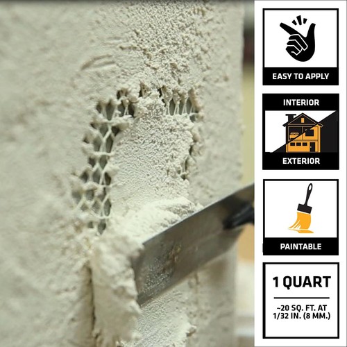 1 Qt. Ready-Mix Concrete Patch and Repair, Textured Concrete Patch - Picture 2 of 6