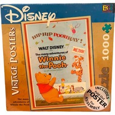 Vintage Sealed Disney Winnie The Pooh Jigsaw Puzzle 1000 Piece W/ Poster