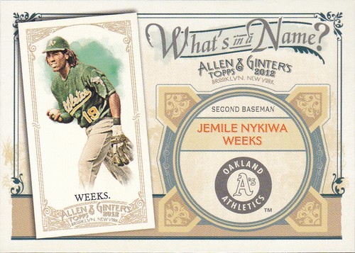 2012 Topps Allen & Ginter What's in a Name You Pick the Card Finish Your Set - Picture 23 of 61