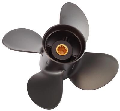 Solas Propeller 10 x 13 für Evinrude Johnson 20 - 35 PS 4 Blatt 14 Zähnen