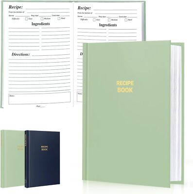 Perfect Blank Recipe Book - Recipe Book to Write in Your Own Recipes,Organize Yo