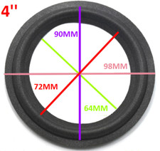 Woofer altoparlante da 10 cm, bordo di riparazione riconatura ribordatura foam