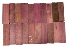 25 Pcs, Purpleheart Knife Scale 5x 1-1/2x 1 Woodturning Blank- Free Shipping