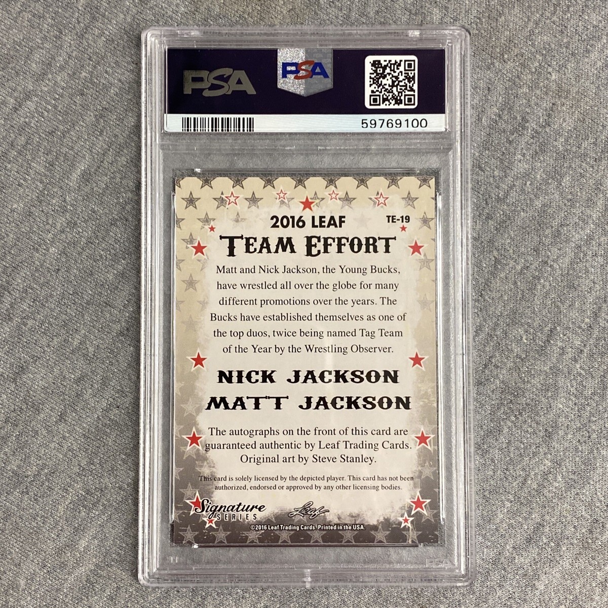 2016 Leaf Wrestling Signature Series Young Bucks Matt-Nick Jackson 