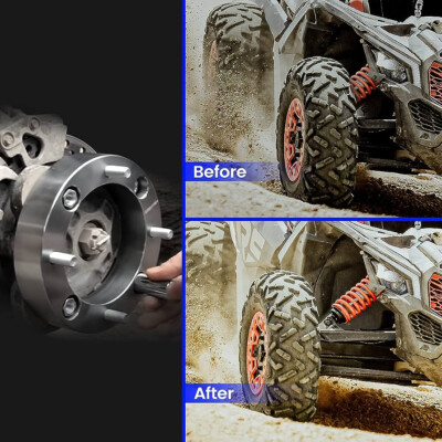 ECCPP 2 Inch Wheel Spacers – 4x156mm, 12x1.5 Thread, 50mm Thick For Polaris RZR & Ranger