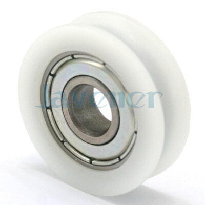 LOT2 8x30x9mm U Groove Width 6mm Guide Pulley Sheave Sealed Rail Ball Bearing