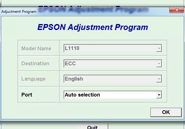 Resetter epson l1110 deals