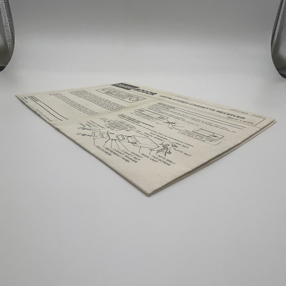 Manual de Guía del Propietario Original Clarion Modelo 8202R De Colección Foto 3 de 4