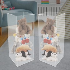Cube Pedestal Acrylic Clear Display Stand Wedding Party Decor Flower Tower 80cm