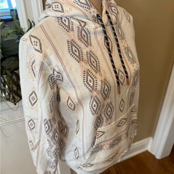 OFF WHITE Felpa donna Shyanne con cappuccio pullover sud ovest panna taglia media