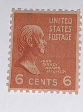 Scott# 811 6 Cent John Quincy Adams