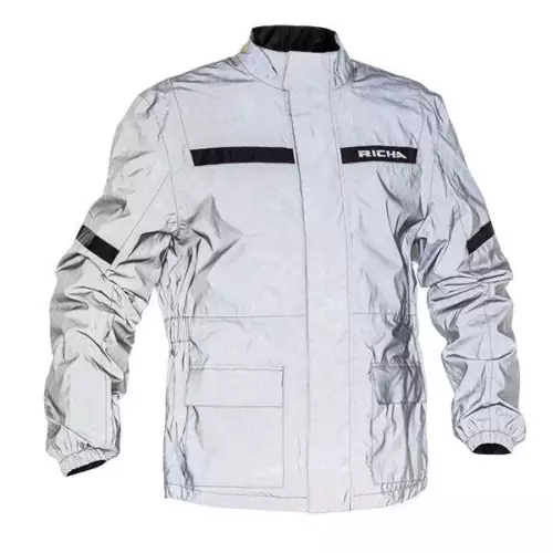 Richa Rain Flare Reflective Hi-Vis Motorrad wasserdichte Überjacke