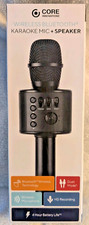 Core Innovations Wireless Blutooth Black Karaoke Mic Speaker KRMC101BL