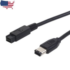 New Firewire 800/400 9 Pin To 6 Pin Cable 9-Pin 6-Pin IEEE 1394B Data Transfer