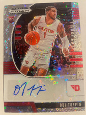 2020-21 Prizm Draft Picks Obi Toppin RC Prospect Autographs Fast Break Pacers SP