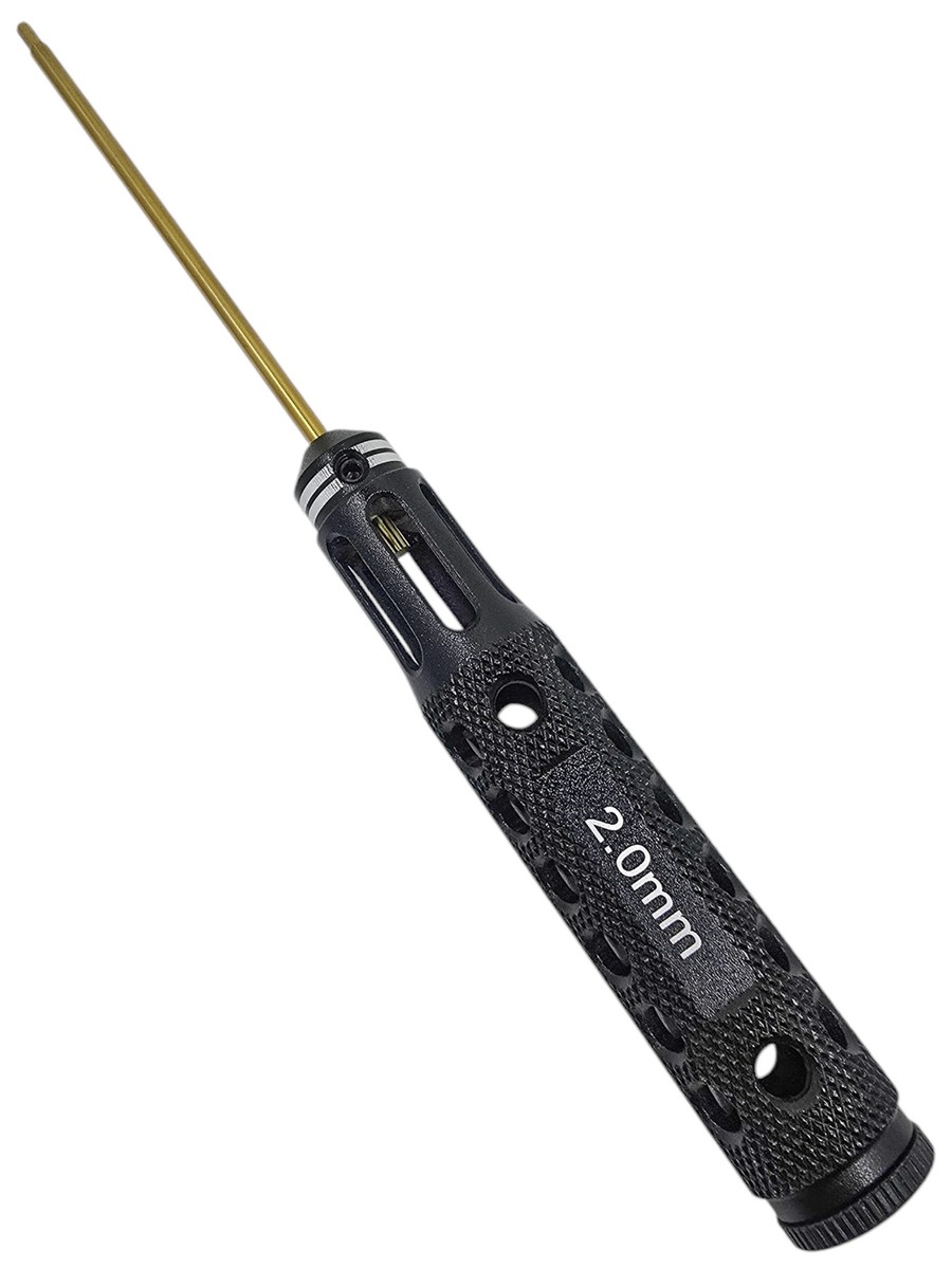 NHX RC Premium Hex Allen Wrench 2.0 x 187mm w/ Titanium Coated
