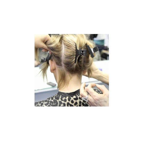 12x Peluquería de metal fuerte seccionamiento de cabello pico clip/abrazaderas para cabello - Imagen 17 de 29