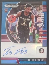 2020-21 PRIZM DRAFT PICKS TRENT FORREST PROSPECT AUTO ROOKIE HAWKS BLUE SP #/149