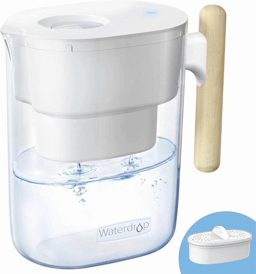 Waterdrop Chubby NSF Zertifizierte Wasserfilterkrug 3.5 Liter mit 1×90,BPA Frei
