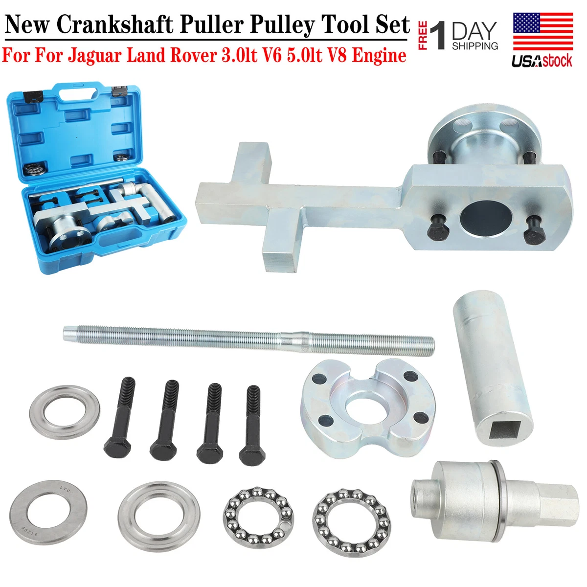 Crankshaft puller tool outlet