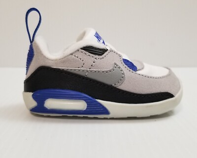 Toddler Nike Air Max 90 Crib Bootie 3C White/Particle-Grey/Smoke