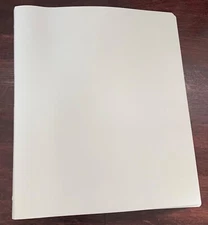 Advantus  LOT OF 2  1" Poly Binder with Pocket, white