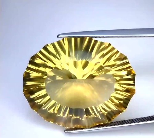 26,85 quilates PIEDRAS PRECIOSAS DE CORTE ELEGANTE OVALADAS CITRINO NATURAL AMARILLO VER VIDEO - Vídeo 1 de 1