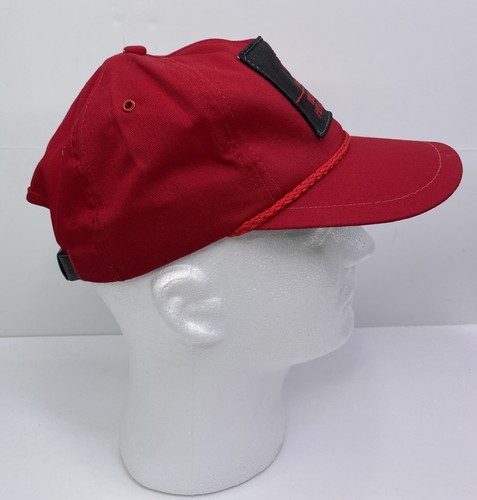 Vintage Texaco Strap Back Cap K Products Gas Oil Hat Cap Leather Strap Big Patch - Picture 4 of 9