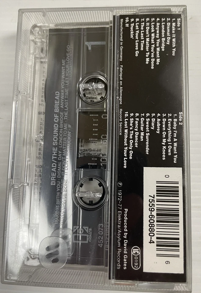 Bread The Sound Of Bread Music Cassette Tape 7559-60880-4 1977 - Image 2 of 4
