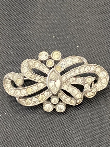 VTG ART DECO RHINESTONE PIN/BROOCH - COSTUME JEWELRY