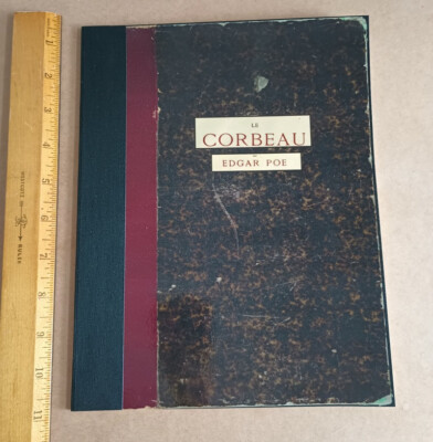 Edgar Poe + Edouard Manet  (1875)  LE CORBEAU * Raven FRENCH + ENGLISH TEXT Nice