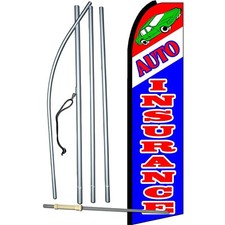 Auto Insurance Complete Swooper Flag Bundle