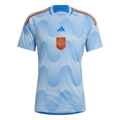 Neu Adidas Spanien Fußball Top Trikot WM 2022 Away Shirt blau UVP 70£