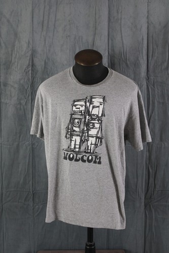 Retro Skateboard Shirt - Volcom Arty Robot Graphic - Men's XL - Picture 3 of 7