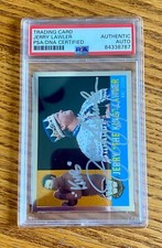 Jerry The King Lawler 2006 WWE Topps Heritage Chrome #80 Signed Card Auto PSA A