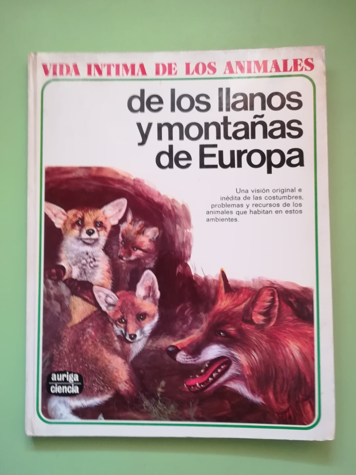 Vida intima de los animales de los llanos y montañas Europa auriga ciencia 1979
