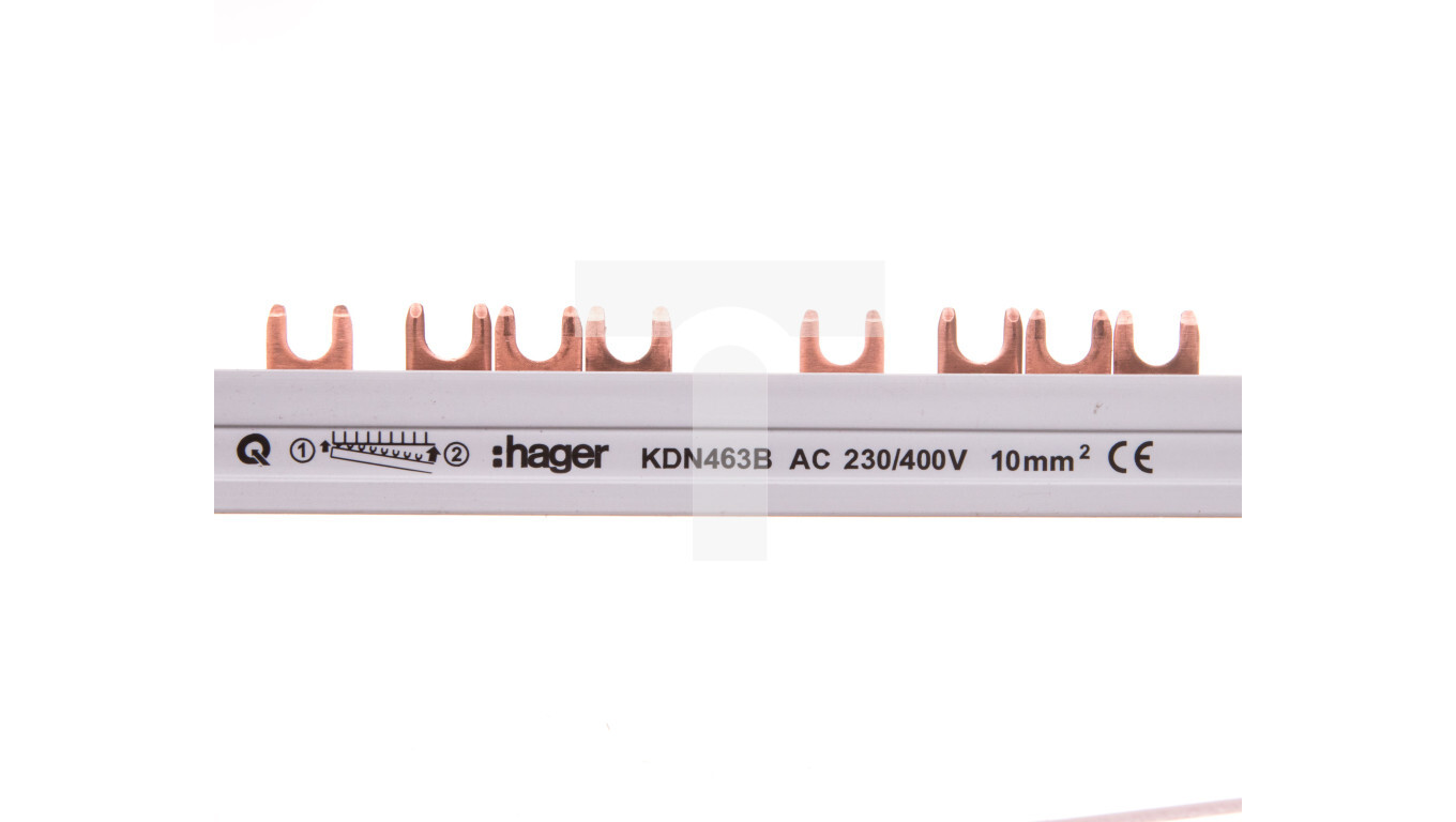4P 63A 10mm2 fork busbar (56 mod.) KDN463B /T2UK