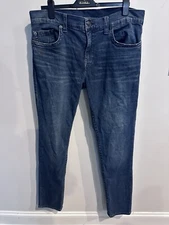 True religion Rocco Relaxed Skinny Jeans Men Dark  Size 38x32#135